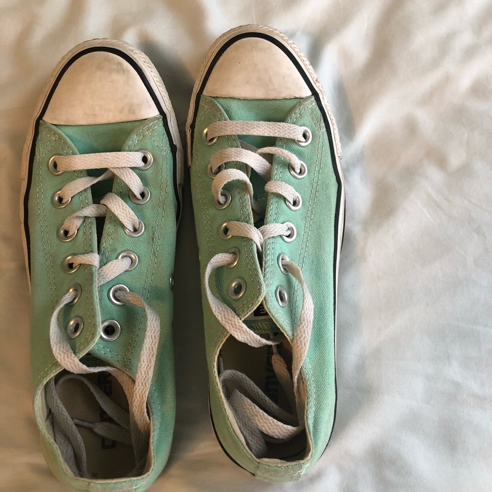 pairs of converse — mint green